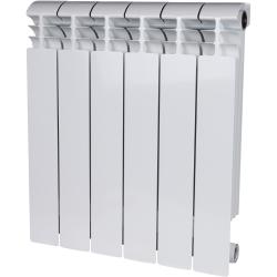 Радиатор STOUT VEGA 500/6 биметаллический, боковое подключение, для отопления квартиры, дома, водяные, мощность 1122 Вт, настенный, цвет белый