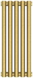 Радиатор отопления Сунержа Эстет-11 500х225 5 секций, цвет состаренная латунь, универсальное подключение, нержавеющая сталь, трубчатый