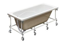Монтажный комплект к ванне 170х70 Roca Line серый, стальной, прямоугольный, каркас, комплект креплений, система слив-перелив ZRU9302925