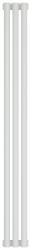 Радиатор отопления Сунержа Эстет-11 1200х135 3 секции, цвет белый, универсальное подключение, нержавеющая сталь, трубчатый