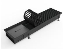Конвектор Новатерм внутрипольный НТ-В 14/40/400 водяной, для отопления, с естественной конвекцией, цвет черный
