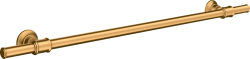 Полотенцедержатель Axor Montreux, одинарный, настенный, неповоротный, 78,3 см, металлический, форма округлая, для полотенец, в ванную/туалет/душевую кабину, цвет шлифованное золото, к стене