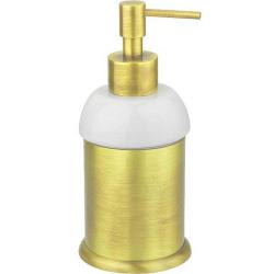 Дозатор Cezares APHRODITE для жидкого мыла, настольный, латунь/керамика, цвет золото 24 карат, для ванной, на стол