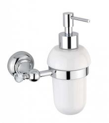 Дозатор Cezares APHRODITE для жидкого мыла, настенный, латунь/керамика, цвет хром, для ванной, на стену
