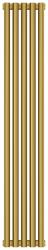 Радиатор отопления Сунержа Эстет-0 1200х225 5 секций, цвет золото, универсальное подключение, нержавеющая сталь, трубчатый