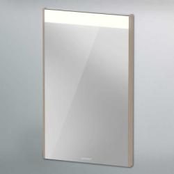 Зеркало Duravit Brioso, 42х70х4,5 см с LED/ЛЕД-подсветкой, прямоугольное, подвесное/настенное, цвет рамы: сосна серебристая, сенсорный выключатель, диммер, для ванной