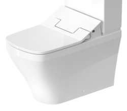 Чаша для унитаза-компакт Duravit DuraStyle HygieneGlaze 37х70х42 см, напольная, цвет белый, санфарфор, прямоугольная, универсальный выпуск, под компакт бачок, ободковая, для сиденья с душем SensoWash, антибактериальное покрытие, для туалета