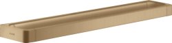 Полотенцедержатель Axor Universal, одинарный, настенный, неповоротный, 69,4 см, металлический, форма прямоугольная, для полотенец, в ванную/туалет/душевую кабину, цвет шлифованная бронза, рейлинг/поручень, к стене