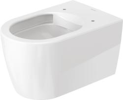 Унитаз Duravit ME by Starck 37х57 см, подвесной, цвет белый, санфарфор, овальный, горизонтальный (прямой) выпуск, под скрытый бачок/инсталляцию, безободковый, без сиденья, для туалета/ванной комнаты