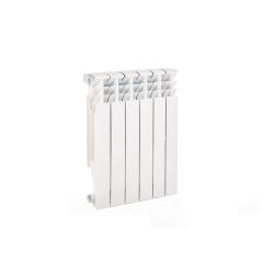 Радиатор алюминиевый Lammin Eco  AL500-100- 6 (6 секций), боковое подключение, настенный, белый