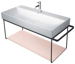 Полка Duravit DuraSquare для металлической консоли под раковину, размер 97х38 см, цвет: абрикосово-жемчужный, стеклянная, прямоугольная, вставка, для раковины, в ванную комнату