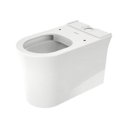 Чаша для унитаза-компакт Duravit White Tulip 37х65х42 см, напольный, цвет белый, керамика, овальная, универсальный (в пол, в стену) выпуск, под компакт бачок, безободковый, без сиденья, для туалета/ванной комнаты