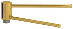 Полотенцедержатель Сунержа 360 L 200 мм, нержавеющая сталь, цвет золото, для полотенец, для полотенцесушителей модели Сунержа
