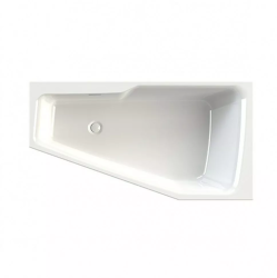 Ванна Riho Rething Space PLUG & PLAY, 170х90 см, акриловая, цвет- белый, (без гидромассажа, сифона), ассиметричная, левосторонняя, левая, пристенная