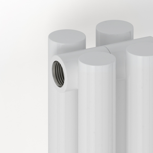 Радиатор отопления Сунержа Эстет-11 1200х135 3 секции, цвет белый, универсальное подключение, нержавеющая сталь, трубчатый