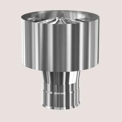 Дефлектор для дымохода D200 Теплодар, нержавеющая сталь AISI 439, для одностенной трубы