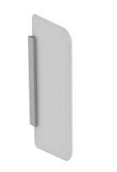 Разделительная панель для писсуаров Geberit Basic, 76х7,6х42 см, пластик, настенная, универсальная, цвет: белый,  прямоугольная, дюропласт (пластик), правостороннее/левостороннее, для писсуаров