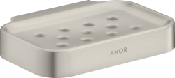 Мыльница Axor Universal Circular Access настенная, цвет: под сталь, металлическая, прямоугольная, для душа/мыла, в ванную комнату