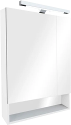 Шкаф зеркальный Roca Gap 60х85 см, белый глянец, пленка, с подсветкой, одна створка, мягкое закрывание ZRU9302885