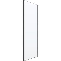 Боковая панель/душевая перегородка RGW Z-050-1B, 70х185 см, прозрачное стекло, профиль черный, правая/левая, плоская (панель), из прозрачного стекла, (ограждение без поддона) стеклянная, правостороннее/левостороннее, универсальное