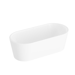 Ванна акриловая Vitra Geo, 180х80 см, акриловая, цвет- белый, (без гидромассажа, рамы, фронтальной панели), овальная/отдельностоящая, левосторонняя/правосторонняя, левая/правая, универсальная