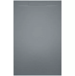 Душевой поддон Riho Isola, 120х90 см, прямоугольный, пристенный, искусственный камень, низкий, цвет: серый матовый, с антискользящим покрытием, без бортика