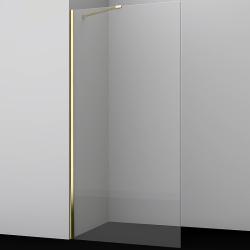 Душевая перегородка WasserKRAFT Aisch 55P, 100х200 см, прозрачное стекло, правая/левая, универсальная, прозрачное стекло/профиль золото матовое