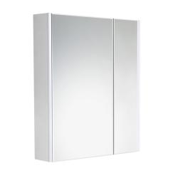 Шкаф зеркальный Roca Ronda 70х78 см, белый матовый, с подсветкой, 2 распашные дверцы, розетка, доводчики ZRU9303008