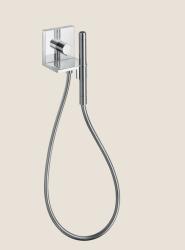 Душевой гарнитур AXOR ShowerSolutions 120/120, комплект: запорный клапан/модуль ручного душа/ручной душ-«палочка»/шланг для душа, цвет хром, скрытого монтажа, квадратный, настенный, для душа/ванной