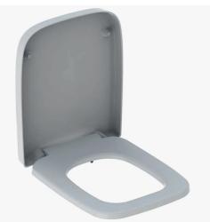 Крышка-сиденье GeberitRenova Plan для унитаза, с микролифтом, дюропласт, белый, размер 44х36х4 см, с металлическими петлями Soft-close, внахлест