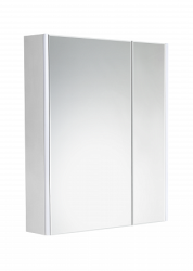 Шкаф зеркальный Roca Ronda 60х78 см, белый матовый, с подсветкой, 2 распашные дверцы, розетка, доводчики ZRU9303007