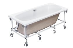Монтажный комплект к ванне 170х70 Roca Sureste серый, стальной, прямоугольный, ручки, каркас, комплект креплений к стене, к фр. панели, слив перелив ZRU9302771