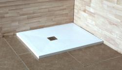 Душевой поддон RGW Stone Tray ST-W, 90х160х2,5 см, прямоугольный, из искусственного камня, низкий, цвет: белый, с антискользящим рельефным покрытием, без бортика