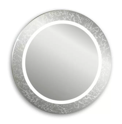 Зеркало Loranto Лаго-Eco, 77х77 см, без подсветки, круглое, для ванны, навесное/подвесное/настенное, универсальное