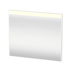 Зеркало Duravit Brioso, 82х70х3,5 см с LED/ЛЕД-подсветкой, прямоугольное, подвесное/настенное, цвет рамы: белый матовый, настенный выключатель, для ванной