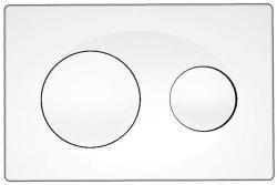 Кнопка смыва Azario, прямоугольная, цвет: белый, пластик, клавиша управления для сливного бачка, инсталляции унитаза, двойная, механическая, панель, универсальная, размер 24.8х2.5х16.6 см