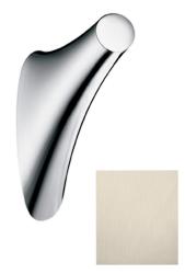 Крючок Axor Massaud одинарный, размер 8,2х11,5 см, настенный, латунь, форма округлая, для полотенец в ванную/туалет/душевую кабину, цвет шлифованный никель, к стене