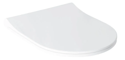 Cидение для унитаза Allen Brau Priority, 35,9х4,8х44 см, дюропласт, цвет- белый, с крышкой, Soft Close (микролифт), округлое