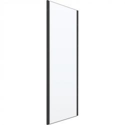 Боковая панель/душевая перегородка RGW Z-050-1B, 100х185 см, прозрачное стекло, профиль черный, правая/левая, плоская (панель), из прозрачного стекла, (ограждение без поддона) стеклянная, правостороннее/левостороннее, универсальное