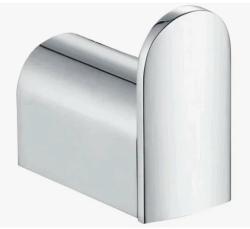 Крючок одинарный ROSE, (хром) настенный, металлический, форма округлая, для полотенец в ванную/туалет/душевую кабину