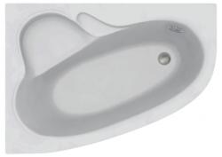 Ванна акриловая C-Bath Atlant, 160х105 см, акриловая, цвет- белый, (без гидромассажа, рамы, фронтальной панели), слив-перелив, ассиметричная, левосторонняя, левая