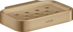 Мыльница Axor Universal Circular Access настенная, цвет: шлифованная бронза, металлическая, прямоугольная, для душа/мыла, в ванную комнату