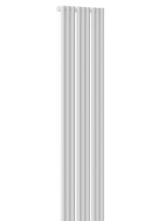 Радиатор отопления Empatiko Takt, однорядный, стальной, трубчатый, 9 секций, межосевое расстояние 1500 мм, высота 1536 мм, длина 352 мм, цвет шелковистый белый, боковое подключение