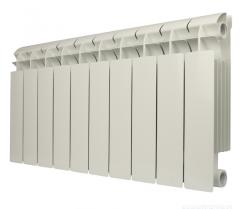 Радиатор Global Style Plus 350/10 биметаллический, боковое подключение, для отопления квартиры, дома, водяные, мощность 1420 Вт, настенный, цвет белый