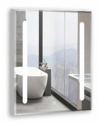 Зеркало Loranto Танго-эконом, 60х80 см, с LED/ЛЕД-подсветкой, прямоугольное, выключатель сенсорный, для ванны, навесное/подвесное/настенное