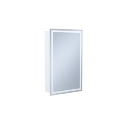 Шкаф зеркальный IDDIS Zodiac 600х800х160 мм полки, белый, с подсветкой, с розеткой