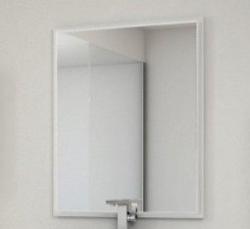Зеркало Cezares Tiffany 73, 73х90 см, с LED/ЛЕД-подсветкой, цвет: белый матовый, прямоугольное, с системой антизапотевания, для ванны