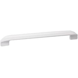 Ручка-скоба для тумбы BelBagno Aurora, металл, цвет: белый глянцевый, для мебели, ручка, 22,1 см, прямоугольная, в ванную комнату, мебельная