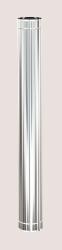 Труба для дымохода DN150, L1000, 0.5 мм Теплодар Эксперт, одностенная, из нержавейки AISI 439