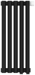 Радиатор отопления Сунержа Эстет-11 EU50 500х225 5 секций, цвет матовый чёрный, нижнее подключение, нержавеющая сталь, трубчатый